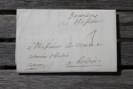 Lettre D'Amiens Pour Hesdin Marque Postale Manuscrite Lenain N°1 - ....-1700: Vorläufer