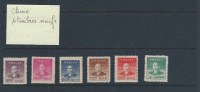 Chine 6 Timbres Non Oblitérés - Andere & Zonder Classificatie