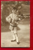 FXH-11 Joyeuses Pâques, Enfant Avec Oeux Et Bouquet De Fleurs. Cachet Lausanne 1914, Timbre Manque. - Ostern