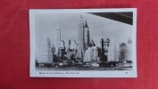 NY - New York> New York City > Manhattan  RPPC  Skyline  Glue Residue On Back ---------   Ref 1975 - Manhattan