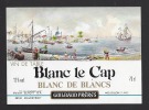 Etiquette De Vin De Table Blanc De Blancs -  Blanc Le Cap - Thème Bateau Voilier Port - Guilbaud Frères à Mouzillon (44) - Segelboote & -schiffe