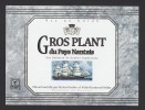 Etiquette De Vin Gros Plant Du Pays Nantais - Thème Bateau Voilier - Nicolas Verdier à Montreuil Bellay (49) - Segelboote & -schiffe