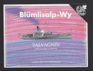 Etiquette De Vin Salvagnin  -  Blümlisalp Wy  - Thème Bateau  -  Wehrli Vins Fin à Munsingen  Allemagne - Steamers