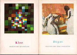 DEGAS FRAUEN BEI DER TOILETTE & KLEE MAGISCHE QUADRATE 2items Used In German - Kunstführer