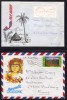 NOUVELLE CALEDONIE - NOUMEA / 2 ENVELOPPES AVION ILLUSTREES  POUR LA FRANCE (ref 6793) - Storia Postale