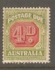 AUSTRALIA  Scott  # J 68 VF USED - Postage Due