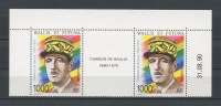 WALLIS FUTUNA 1990 PA N° 169A ** Neufs = MNH Superbe Cote 66 € DE GAULLE Célébrités Celebrities - Unused Stamps