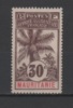 (SA0722) MAURITANIA, 1906 (Definitive, Oil Palm, 30c., Chocolate, Pinkish And Red). Mi # 8. Mint Hinged* Stamp - Neufs