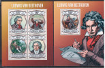 Republique Du Burundi 2013 Beethoven Composer Music Compositeur Musique Komponist - Unused Stamps