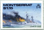 N° Yvert 724 - Timbre De Montserrat (1989) - (Neuf - **) Bataille Navale De La 2ème Guerre Mondiale - U.S.S. Arizona - Montserrat