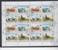 Azerbaidjan 1994  - Minifogliodi 16 Stamps Used  163/66(Yt)  Protezione Fauna    Uccelli - Oblitérés