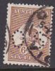 Australia 1913-33 Kangaroo Punctured OS 6d Chestnut Used - Oblitérés