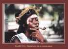 Gabon : Port Gentil  - Pipe -  Cérémonie Rituelle Du D'jambé  ,Peinture De Cérémonie . - Gabun