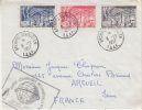 TAAF 1957 IGY 3v On Cover Ca Archipel Kerguelen 8-12-1957 (25136) - Internationales Geophysikalisches Jahr