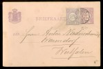 NEDERLAND * HANDGESCHREVEN BRIEFKAART * Uit 1882 Van GORINCHEM Naar WARENSDORF * ZEGEL + VOORDRUK NVPH 33 (9911h) - Cartas & Documentos