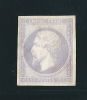 FRANCE Essai Empire Napoléon III  25 Ct. En Lilas Pale Papier Carton (*) - Other & Unclassified