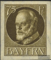 Bavaria 163B F Missing Print Unmounted Mint / Never Hinged 1920 King Ludwig With Print - Mint