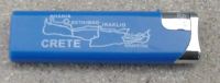 Briquet Lighter Rechargeable Mappe De Crète Bleu - Other & Unclassified