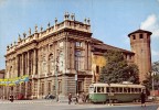 02343 "TORINO - PIAZZA MADAMA - LUCI E COLORI D'ITALIA" ANIMATA, TRAMWAY, AUTO. CART. ORIG.  NON SPED. - Places