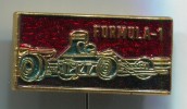 FORMULA - 1, Car Auto Automobile, Vintage Pin Badge - F1
