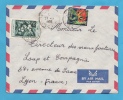 AOF N° 62 68 (YT) LETTRE Càd De ABIDJAN (COTE D´IVOIRE) 1959 - Brieven En Documenten