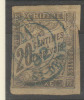 #88# COLONIES GENERALES TAXE N° 8 Oblitéré En Bleu St-Denis (Réunion) - Strafportzegels