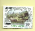 TIMBRES -  STAMPS - CAP VERT / CAPE VERDE - 1987 - TOURISME  - TIMBRE OBLITÉRÉ AVEC SURCHARGE NOIR - Kap Verde