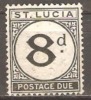 Saint Lucia 1933 SG D6 Mounted Mint. - Ste Lucie (...-1978)