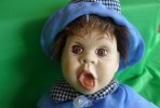 Nice Vintage Scandinavian Norway ? Sweden ? Porcelain Doll Toy From Collection - Muñecas