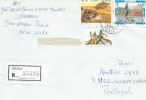 TIMBRES - STAMPS - LETTRE RECOMMANDÉ POUR PORTUGAL - CAP VERT / CAPE VERDE - TIMBRES DIVERS - Cap Vert