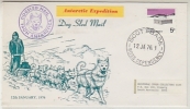 Ross Dependency 1976 Dog Sled Mail Ca Scott Base 12 Ja 76 (25158) - Otros & Sin Clasificación