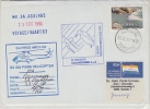 South Africa 1990 Heli Flight From Base Neumayer To SA Agulhas By Puma Heli (25166) - Bases Antarctiques