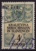 "kraljevINA" Type / 1920 Yugoslavia SHS - Revenue, Tax Stamp - Used - 4 Din - Used - Service