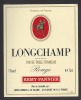 Etiquette De Vin De Table - Longchamp  - Thème Chevaux  -  Rémy Pannier  à St Hilaire Saint Florent (49) - Chevaux