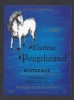 Etiquette De Vin Bordeaux  1992 - Chateau Pouychounet - Thème Chevaux - Xavier Nauze à Blasimon (33) - Pferde