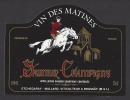Etiquette  De Vin Saumur Champigny -Thème Chevaux Ecole De Cavalerie -  Etchegaray Mallard à Brossay(49) - Chevaux