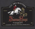 Etiquette  De Vin Saumur Rouge -Thème Chevaux Ecole De Cavalerie -  Etchegaray Mallard à Brossay(49) - Pferde