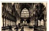 EXETER CATHEDRAL - THE CHOIR AND CHANCEL - VALENTINE'S POST CARD - NVG FP - C302 - Exeter