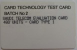 SAUDI ARABIA - Test - Batch No 2 - Evaluation Card - 480 Units - Card Type 1 - 1SAUB - Used - Saoedi-Arabië