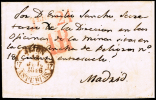 ASTURIAS PREF. - PE 5-R GIJON - CARTA CIRC. A MADRID 1846 - PORTEO 1R - ...-1850 Prephilately