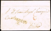 ASTURIAS PREF. - S/CAT GIJON - CARTA CIRC. A BILBAO 1829 - MARCA ASTURIAS Y CRUZ - ...-1850 Prephilately