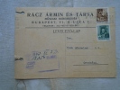 Hungary  Rácz Ármin  Budapest -Tóth Gözmalom Steam Mill Orosháza 1943      D131922 - Covers & Documents