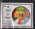SHARJAH 1972 OLYMPIC GAMES FOOTBALL WORLD CUP IMPERFORATED - 1974 – Alemania Occidental