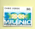 TIMBRES - STAMPS - CAP VERT / CAPE VERDE - 2000 -  PASSAGE DE MILLÉNAIRE - TIMBRE OBLITÉRÉ CLÔTURE DE SERIE - Kap Verde