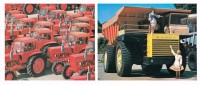 Belarus -  Minsk - Tractor Belarus And Tip Up Lorry Belaz - Printed 1980 - 21x9cm - Vrachtwagens En LGV