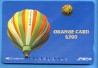 Japan Japon Orange Card  -  Ballon Balloon - Sport