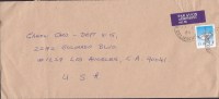 Ireland PAR AVION AERPHOST (O.E.78) Label 1994 Cover Lettre LOS ANGELES United States Schiff Ship Bateau Timbre - Briefe U. Dokumente