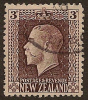 NZ 1915 3d Brown P14x14.5 SG 420b U #OK41 - Used Stamps