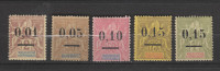 Yvert 51 / 55 * Neuf Avec Charnière Série Complète Surcharge Type I - Unused Stamps