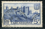 FRANCE - N° 392 , CARCASSONNE , TRAIT SOUS LES REMPARTS - OBL. - TB - Usados